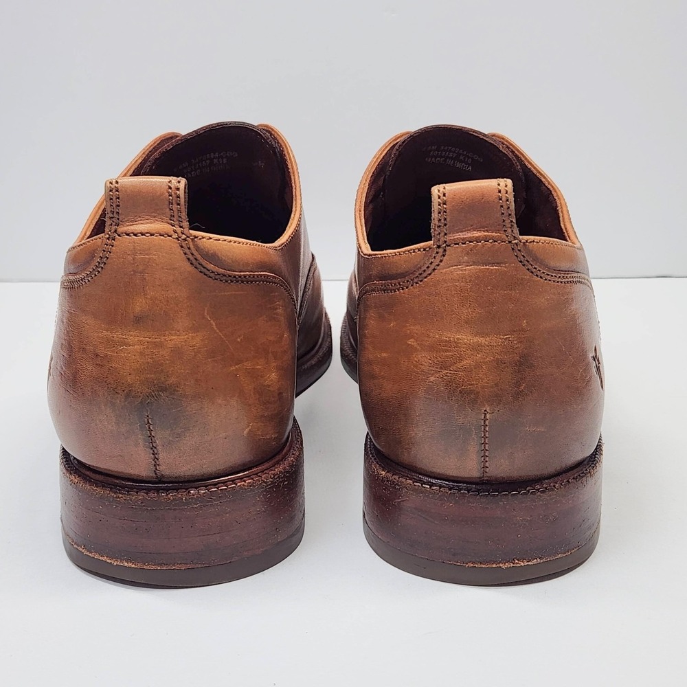 FRYE Slip On Leather Loafers Oxfords Shoes Womens 9.5 M Cognac Brown - Picture 9 of 16